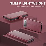 Θήκη iPhone Air - CASEME 023 - Flip Πορτοφόλι από Συνθετικό Δέρμα (PU) με TPU - Κόκκινο - RFID/Wallet/Stand - Εικόνα 3