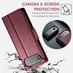 Θήκη iPhone Air - CASEME 023 - Flip Πορτοφόλι από Συνθετικό Δέρμα (PU) με TPU - Κόκκινο - RFID/Wallet/Stand - Εικόνα 9