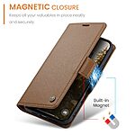 Θήκη iPhone Air - CASEME 023 - Flip Πορτοφόλι από Συνθετικό Δέρμα (PU) με TPU - Καφέ - RFID/Wallet/Stand - Εικόνα 2