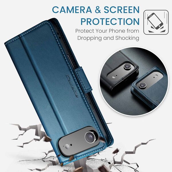 Θήκη iPhone Air - CASEME 023 - Flip Πορτοφόλι από Συνθετικό Δέρμα (PU) με TPU - Μπλε - RFID/Wallet/Stand - Εικόνα 9