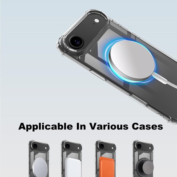 Θήκη iPhone Air - IMAK - Σκληρή Θήκη PC+TPU - Διάφανο - MagSafe - Εικόνα 8