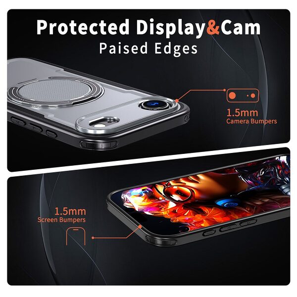 Θήκη iPhone Air - OEM - Σκληρή Θήκη PC+TPU - Γκρι - MagSafe/Stand - Εικόνα 4