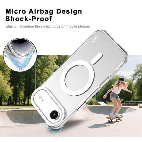 Θήκη iPhone Air - IMAK - Σκληρή Θήκη PC+TPU - Λευκό - MagSafe - Εικόνα 3