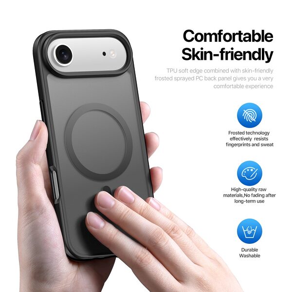 Θήκη iPhone Air - DUX DUCIS Yind Series - Σκληρή Θήκη PC+TPU - Μαύρο - MagSafe - Εικόνα 5