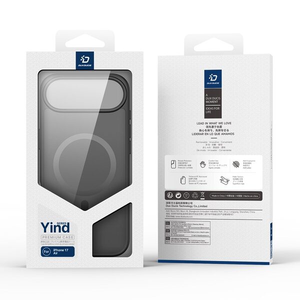 Θήκη iPhone Air - DUX DUCIS Yind Series - Σκληρή Θήκη PC+TPU - Μαύρο - MagSafe - Εικόνα 9
