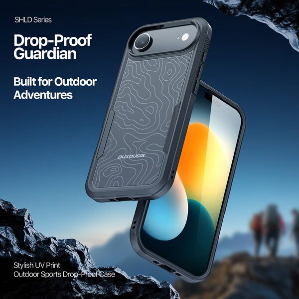 Θήκη iPhone Air - DUX DUCIS SHLD Series - Σκληρή Θήκη PC+TPU - Μαύρο - MagSafe - Εικόνα 6