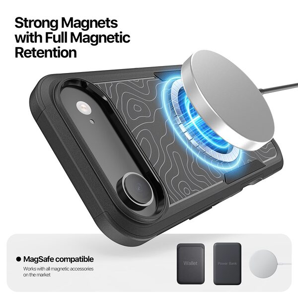 Θήκη iPhone Air - DUX DUCIS SHLD Series - Σκληρή Θήκη PC+TPU - Μαύρο - MagSafe - Εικόνα 9