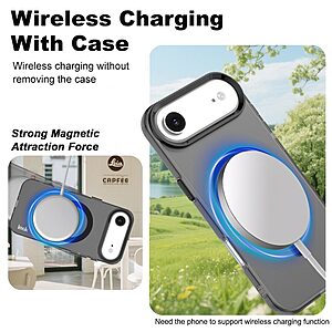 Θήκη iPhone Air - IMAK - Σκληρή Θήκη PC+TPU - Μαύρο - MagSafe - Εικόνα 2