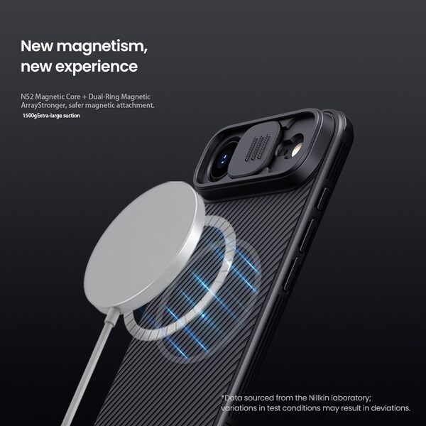 Θήκη iPhone Air - NILLKIN Camshield Pro - Σκληρή Θήκη PC+TPU - Μαύρο - MagSafe - Εικόνα 5