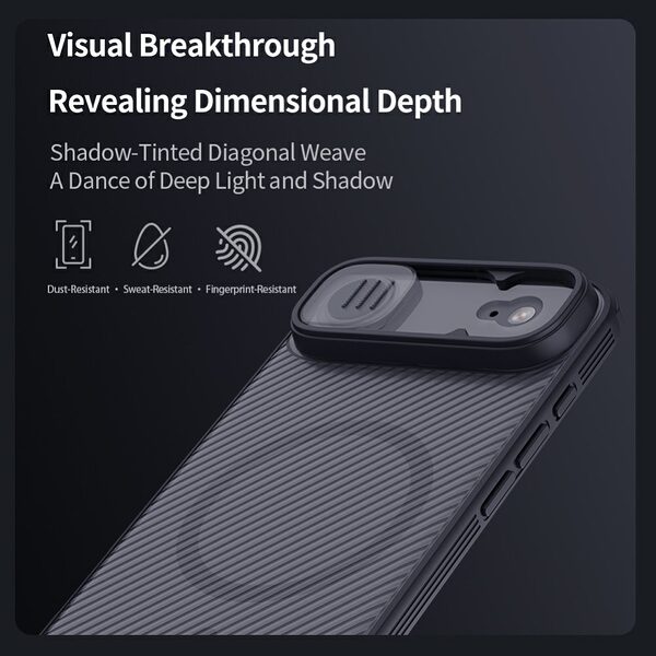 Θήκη iPhone Air - NILLKIN Camshield Pro Magnetic Series - Σκληρή Θήκη PC+TPU - Μαύρο - MagSafe - Εικόνα 10