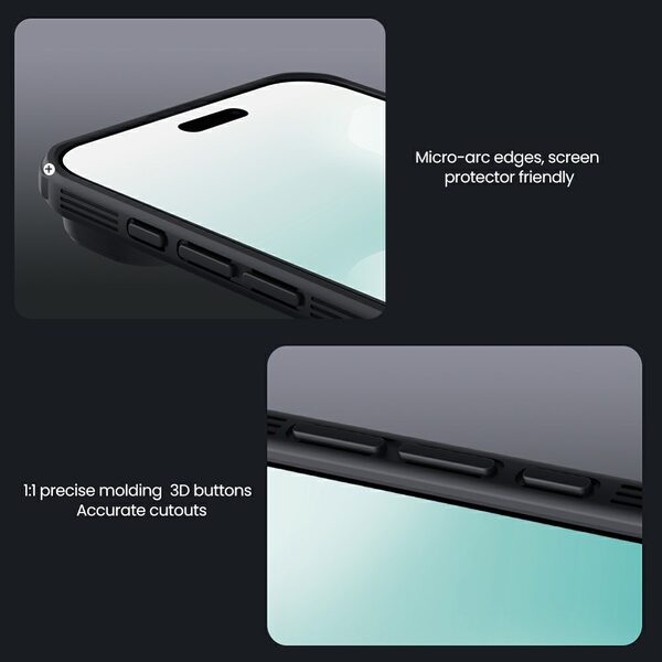Θήκη iPhone Air - NILLKIN Camshield Pro Magnetic Series - Σκληρή Θήκη PC+TPU - Μαύρο - MagSafe - Εικόνα 8
