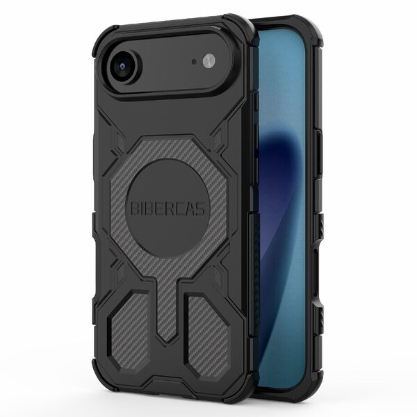 Θήκη iPhone Air - OEM - Σκληρή Θήκη PC+TPU - Μαύρο - MagSafe - Εικόνα 2