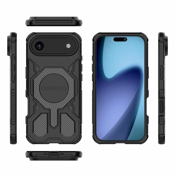 Θήκη iPhone Air - OEM - Σκληρή Θήκη PC+TPU - Μαύρο - MagSafe - Εικόνα 6