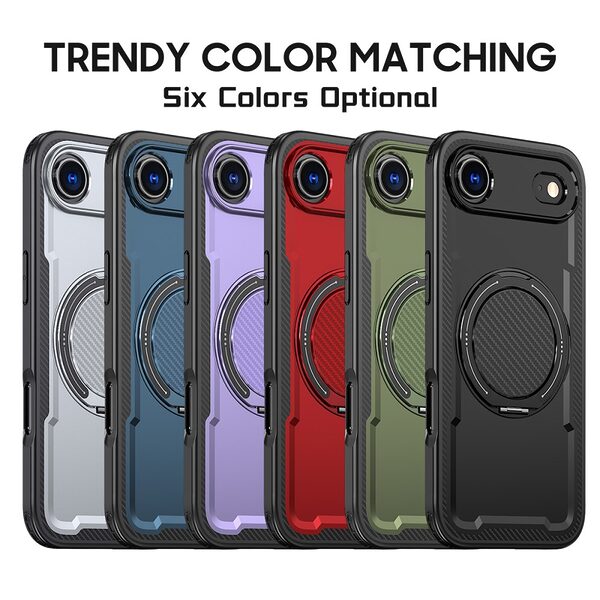 Θήκη iPhone Air - OEM - Σκληρή Θήκη PC+TPU - Μαύρο - MagSafe/Stand - Εικόνα 7
