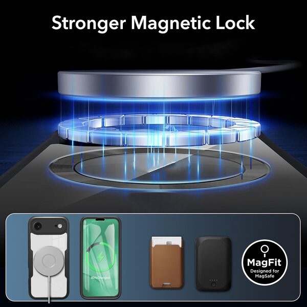 Θήκη iPhone Air - OEM - Σκληρή Θήκη PC+TPU - Μαύρο - MagSafe - Εικόνα 3