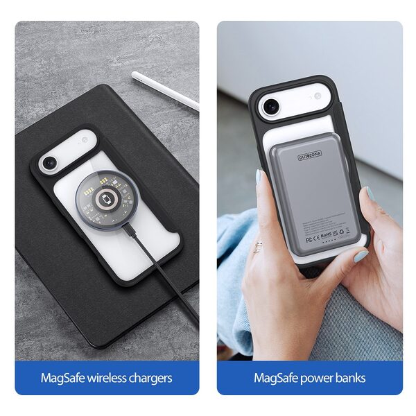 Θήκη iPhone Air - DUX DUCIS Skin X Pro Series - Flip Cover από Συνθετικό Δέρμα (PU) - Μαύρο - MagSafe/RFID - Εικόνα 7