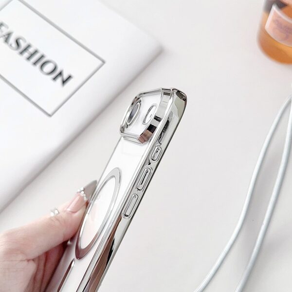 Θήκη iPhone Air - OEM - Πλάτη TPU - Ασημί - MagSafe - Εικόνα 5