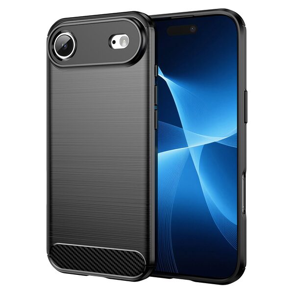 Θήκη iPhone Air - OEM - Πλάτη TPU Carbon Fiber - Μαύρο