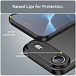 Θήκη iPhone Air - OEM - Πλάτη TPU Carbon Fiber - Μαύρο - Εικόνα 7