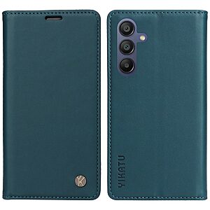 Θήκη Samsung Galaxy A17 5G / A17 4G / A26 5G / A16 4G / A16 5G - YIKATU YK-001 - Flip Πορτοφόλι από Συνθετικό Δέρμα (PU) - Πράσινο - Wallet/Stand