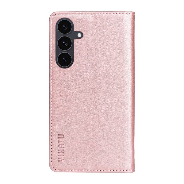 Θήκη Samsung Galaxy S25 5G / FE 5G - YIKATU - Flip Πορτοφόλι από Συνθετικό Δέρμα (PU) - Ροζ Χρυσό - Wallet/Stand - Εικόνα 8