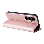 Θήκη Samsung Galaxy S25 5G / FE 5G - YIKATU - Flip Πορτοφόλι από Συνθετικό Δέρμα (PU) - Ροζ Χρυσό - Wallet/Stand - Εικόνα 9