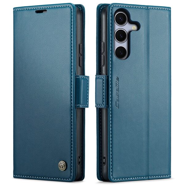 Θήκη Samsung Galaxy S25 5G / FE 5G - CASEME 023 - Flip Πορτοφόλι από Συνθετικό Δέρμα (PU) με TPU - Μπλε - RFID/Wallet/Stand