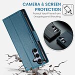 Θήκη Samsung Galaxy S25 5G / FE 5G - CASEME 023 - Flip Πορτοφόλι από Συνθετικό Δέρμα (PU) με TPU - Μπλε - RFID/Wallet/Stand - Εικόνα 9