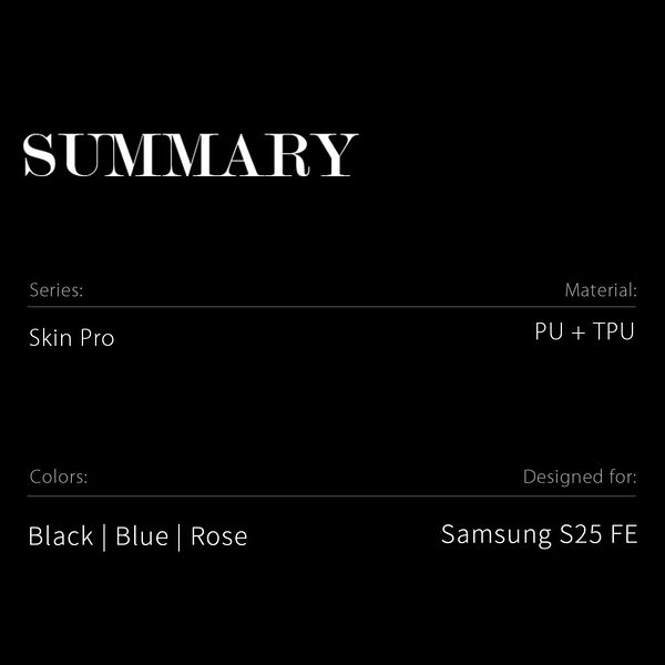 Θήκη Samsung Galaxy S25 5G / FE 5G - DUX DUCIS Skin Pro Series - Flip Πορτοφόλι από Συνθετικό Δέρμα (PU) - Μαύρο - Wallet/Stand - Εικόνα 3