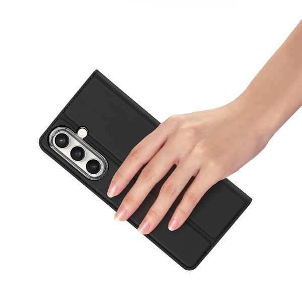 Θήκη Samsung Galaxy S25 5G / FE 5G - DUX DUCIS Skin Pro Series - Flip Πορτοφόλι από Συνθετικό Δέρμα (PU) - Μαύρο - Wallet/Stand - Εικόνα 8