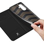 Θήκη Samsung Galaxy S25 5G / FE 5G - DUX DUCIS Skin Pro Series - Flip Πορτοφόλι από Συνθετικό Δέρμα (PU) - Μαύρο - Wallet/Stand - Εικόνα 9