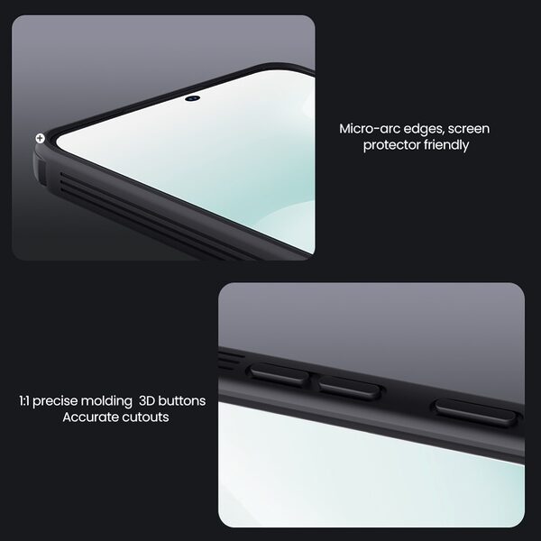 Θήκη Samsung Galaxy S25 5G / FE 5G - NILLKIN Camshield Pro - Σκληρή Θήκη PC+TPU - Μαύρο - MagSafe - Εικόνα 6