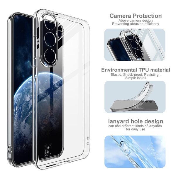 Θήκη Samsung Galaxy S25 5G / FE 5G - IMAK UX-5 Series - Πλάτη TPU - Διάφανο - Εικόνα 4