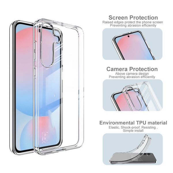 Θήκη Samsung Galaxy S25 5G / FE 5G - IMAK UX-10 Series - Πλάτη TPU - Διάφανο - Εικόνα 5