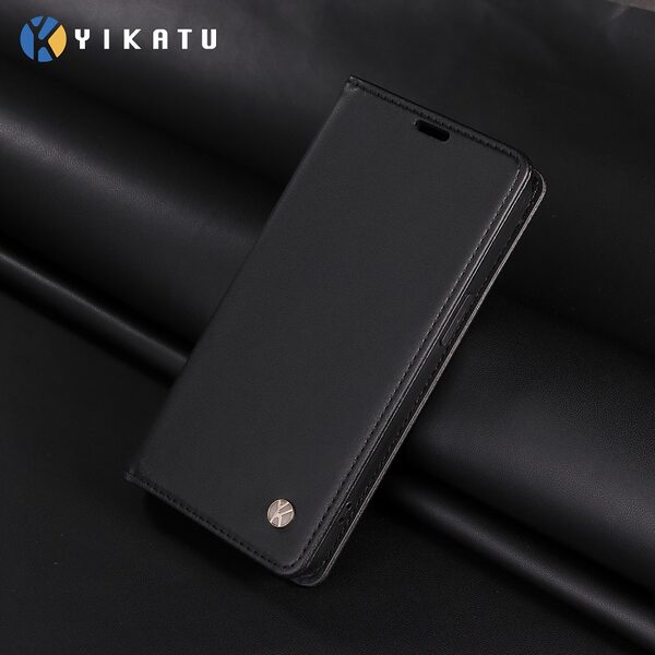 Θήκη Samsung Galaxy S25 5G - YIKATU - Flip Πορτοφόλι από Συνθετικό Δέρμα (PU) με TPU - Μαύρο - Wallet/Stand - Εικόνα 2