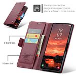 Θήκη Samsung Galaxy S25 FE 5G - CASEME 023 - Flip Πορτοφόλι από Συνθετικό Δέρμα (PU) - Κόκκινο - RFID/Wallet/Stand - Εικόνα 5