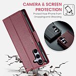 Θήκη Samsung Galaxy S25 FE 5G - CASEME 023 - Flip Πορτοφόλι από Συνθετικό Δέρμα (PU) - Κόκκινο - RFID/Wallet/Stand - Εικόνα 9