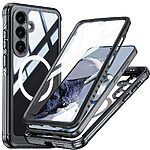 Θήκη Samsung Galaxy S25 FE 5G - OEM - Full Body PC+Tempered Glass - Μαύρο - MagSafe