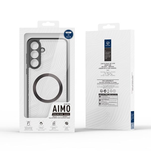 Θήκη Samsung Galaxy S25 FE 5G - DUX DUCIS Aimo Series - Σκληρή Θήκη PC+TPU - Μαύρο - MagSafe - Εικόνα 8