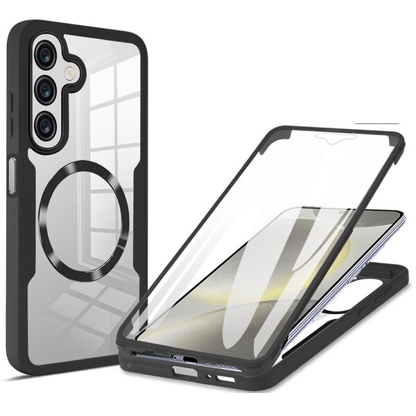 Θήκη Samsung Galaxy S25 FE 5G - OEM - Σκληρή Θήκη PC+TPU - Μαύρο - MagSafe