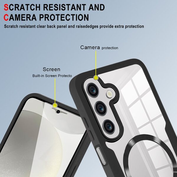 Θήκη Samsung Galaxy S25 FE 5G - OEM - Σκληρή Θήκη PC+TPU - Μαύρο - MagSafe - Εικόνα 7
