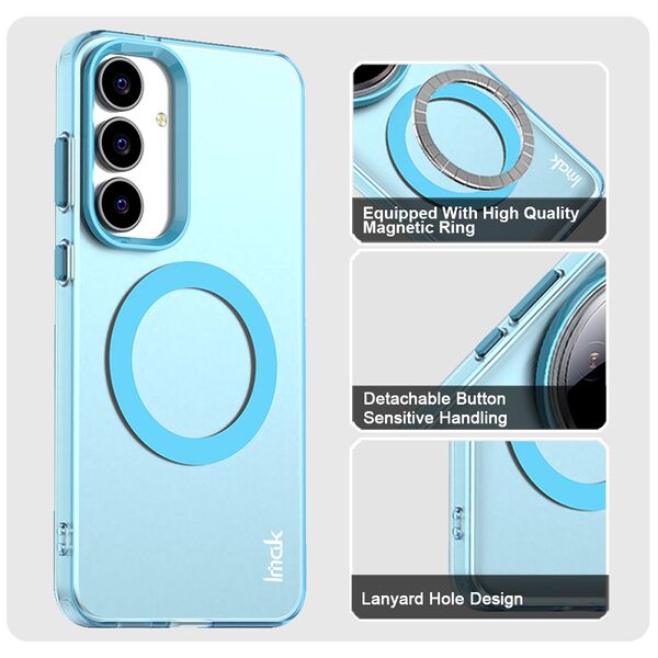 Θήκη Samsung Galaxy S25 FE 5G - IMAK - Σκληρή Θήκη PC+TPU - Μπλε - MagSafe - Εικόνα 4