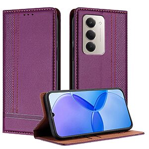 Θήκη Xiaomi Redmi 15 4G (171mm) / 5G (171mm) - OEM - Flip Πορτοφόλι από Συνθετικό Δέρμα (PU) με TPU - Μωβ - Wallet/Stand