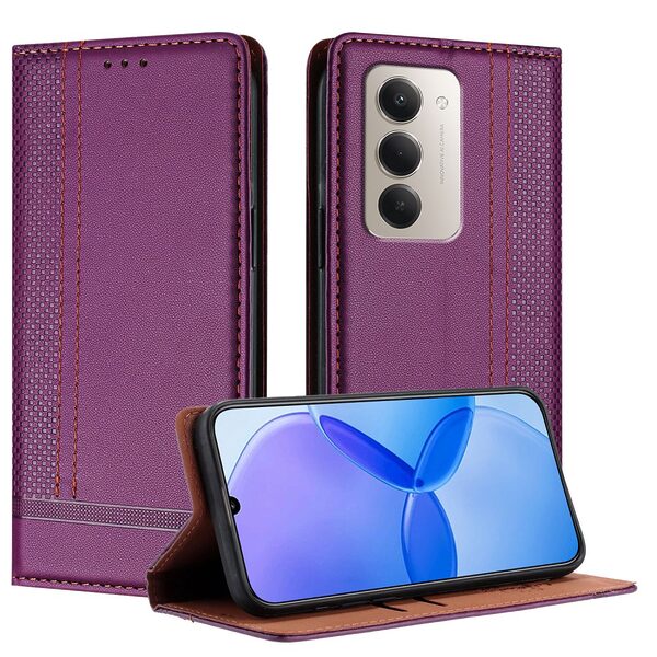 Θήκη Xiaomi Redmi 15 4G (171mm) / 5G (171mm) - OEM - Flip Πορτοφόλι από Συνθετικό Δέρμα (PU) με TPU - Μωβ - Wallet/Stand