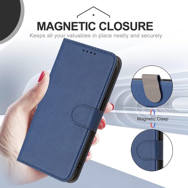 Θήκη Xiaomi Redmi 15 4G (171mm) / 5G (171mm) - OEM - Flip Πορτοφόλι από Συνθετικό Δέρμα (PU) - Μπλε - Wallet/Stand - Εικόνα 5