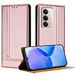 Θήκη Xiaomi Redmi 15 4G (171mm) / 5G (171mm) - OEM - Flip Πορτοφόλι από Συνθετικό Δέρμα (PU) - Ροζ Χρυσό - Wallet/Stand