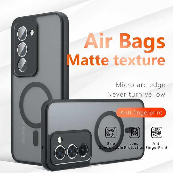 Θήκη Xiaomi Redmi 15 4G (171mm) / 5G (171mm) - OEM - Σκληρή Θήκη PC+TPU - Ημιδιάφανο - MagSafe - Εικόνα 5