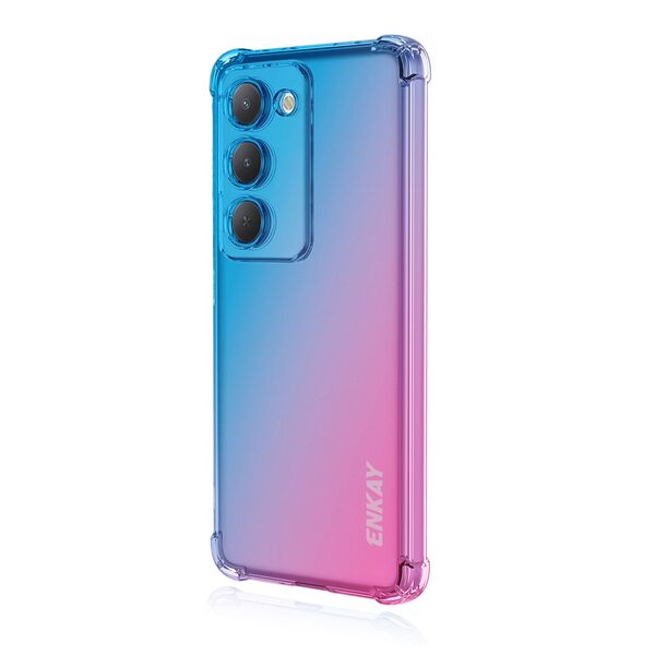 Θήκη Xiaomi Redmi 15 4G (171mm) / 5G (171mm) - ENKAY - Πλάτη TPU - μπλε / ροζ
