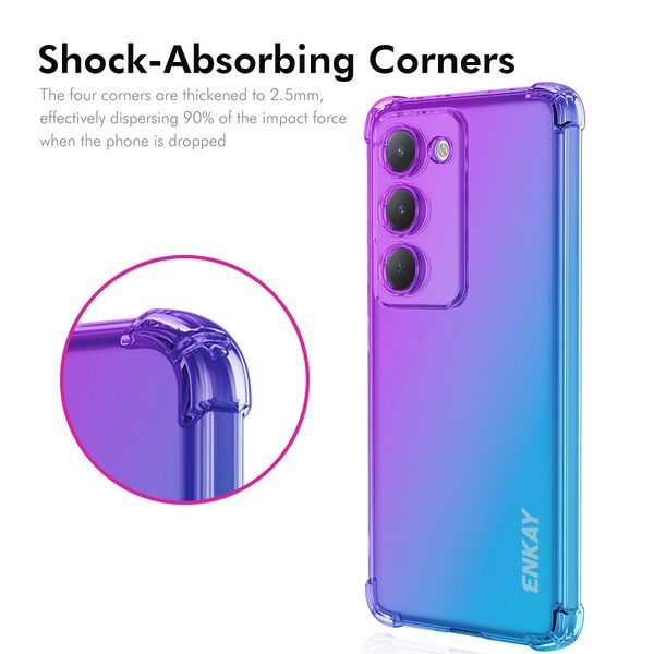 Θήκη Xiaomi Redmi 15 4G (171mm) / 5G (171mm) - ENKAY - Πλάτη TPU - μπλε / ροζ - Εικόνα 2