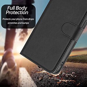 Θήκη Xiaomi Redmi 15 5G (171mm) / 4G (171mm) - OEM - Flip Πορτοφόλι από Συνθετικό Δέρμα (PU) - Μαύρο - Wallet/Stand - Εικόνα 2